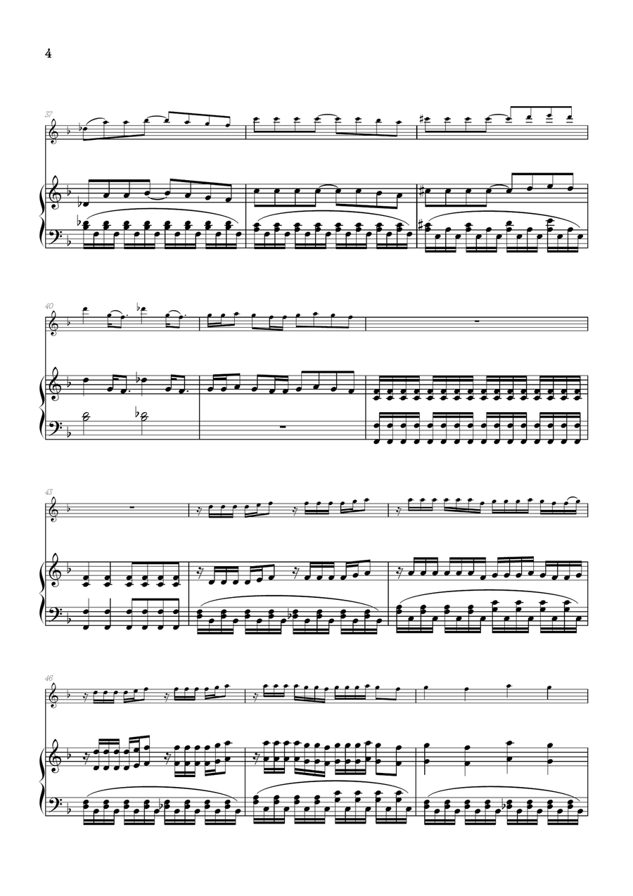 Vampire Piano scores gallery preview page 4