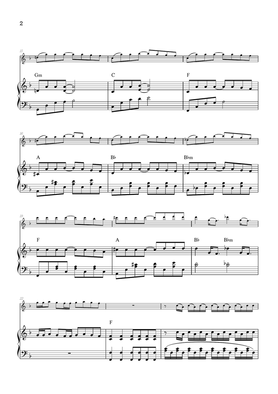 Vampire Piano scores gallery preview page 2