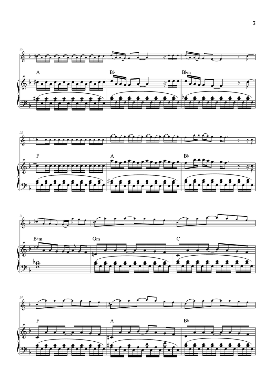 Vampire Piano scores gallery preview page 3