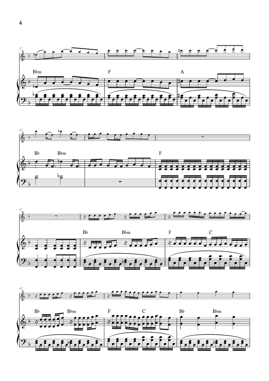 Vampire Piano scores gallery preview page 4