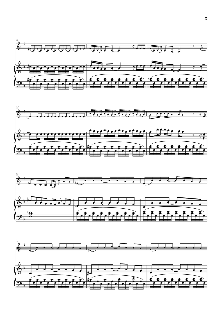 Vampire B-Flat Clarinet scores gallery preview page 3