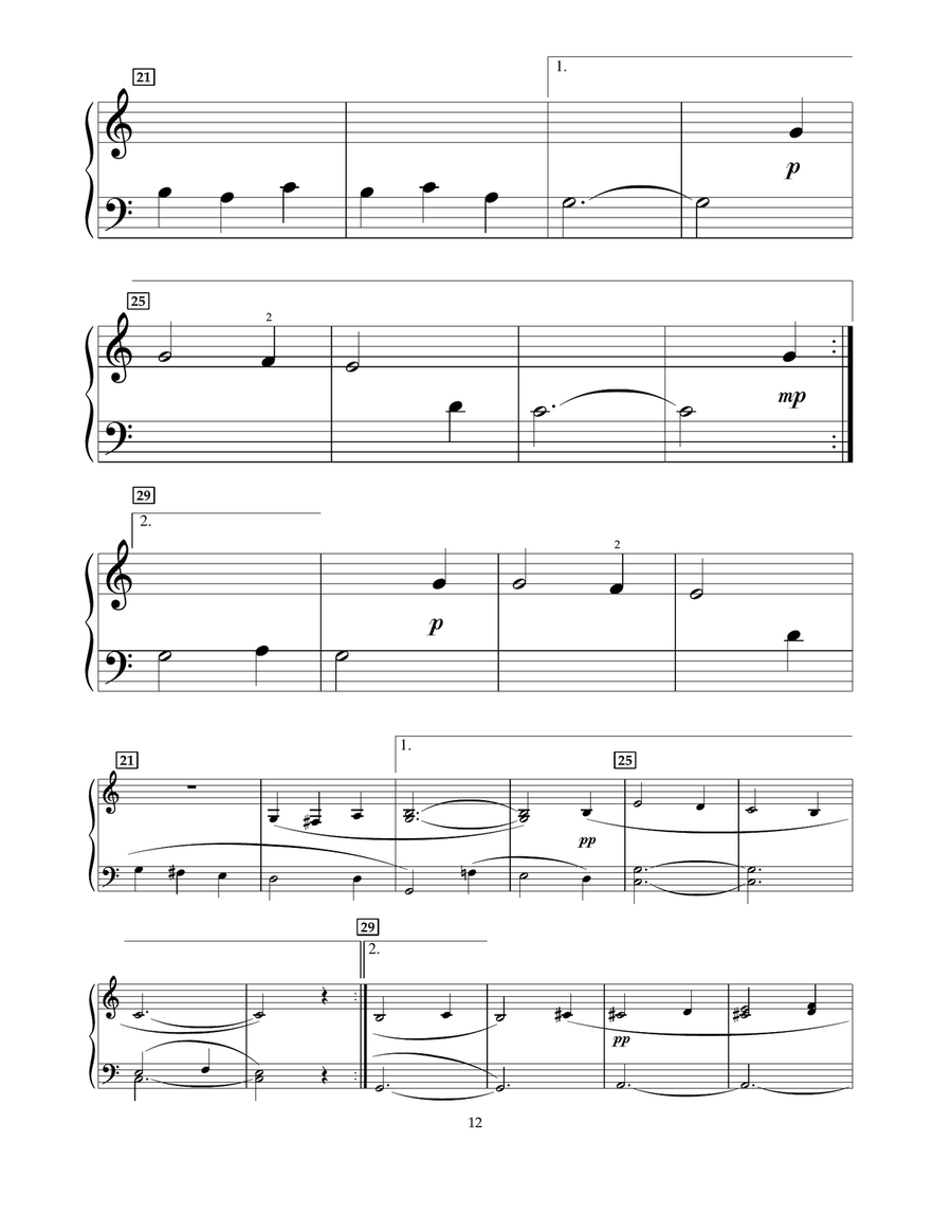He Shall Feed His Flock (arr. Carol Klose) Piano scores gallery preview page 3