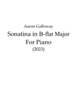 Sonatina in B flat for Piano