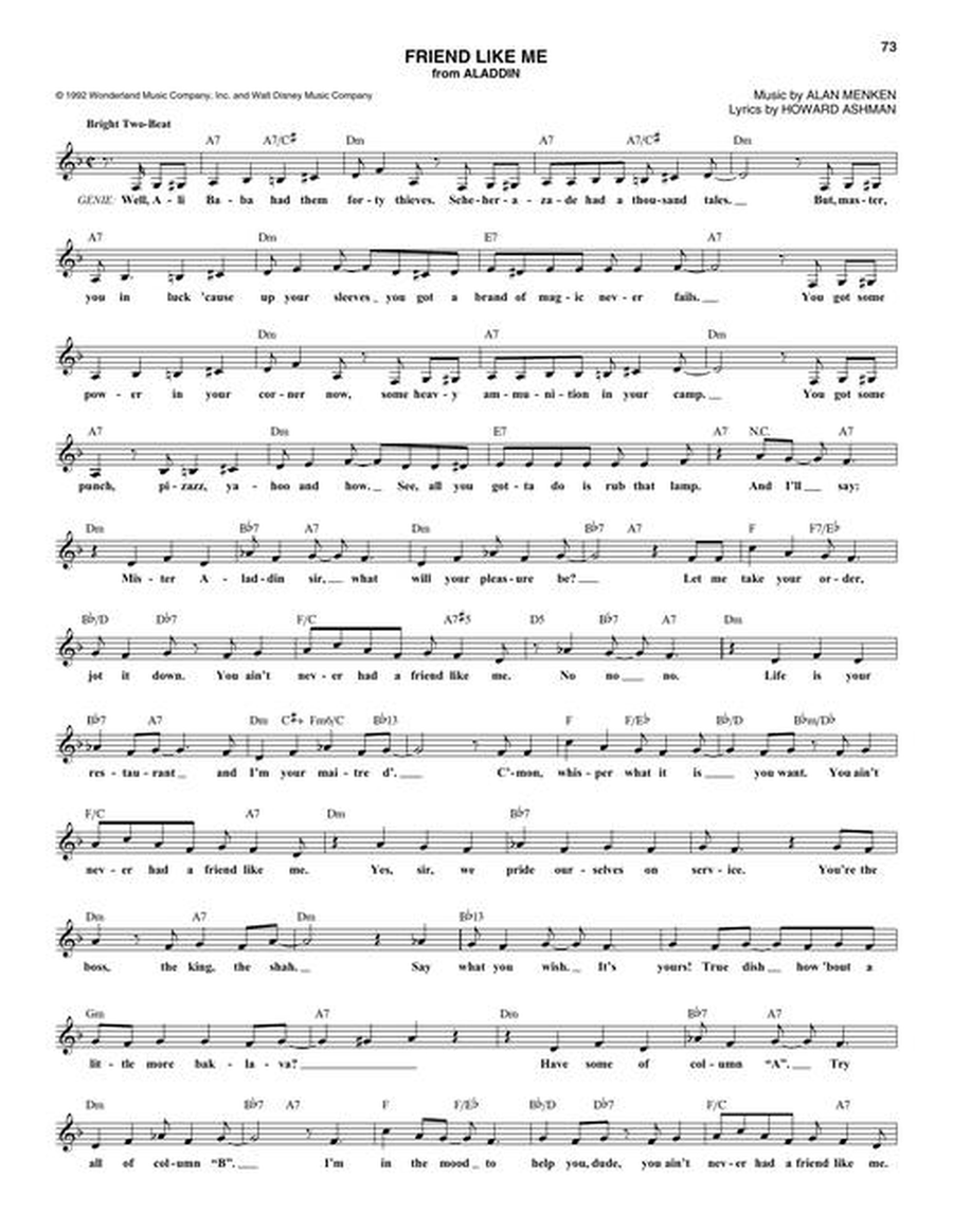 Disney 100 Songs Piano scores gallery preview page 12