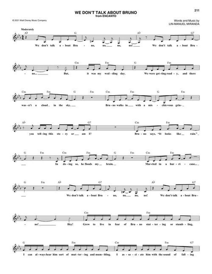 Disney 100 Songs Piano scores gallery preview page 19