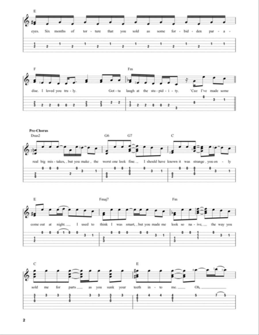 vampire vampire Acoustic Guitar scores gallery preview page 1