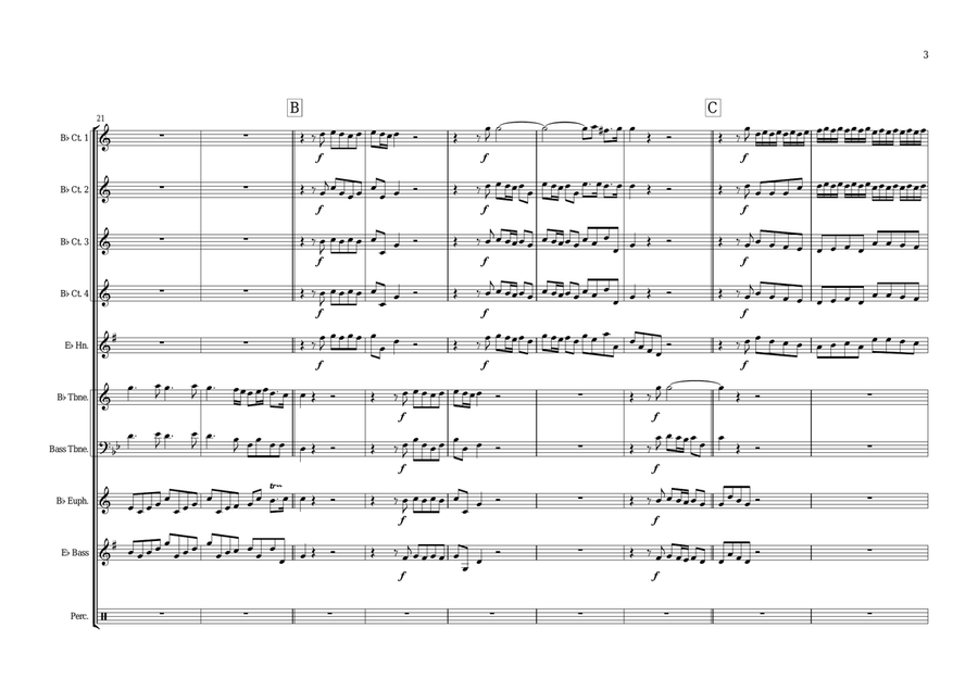 Water Music Suite No. 2 HWV349 Brass Ensemble scores gallery preview page 5