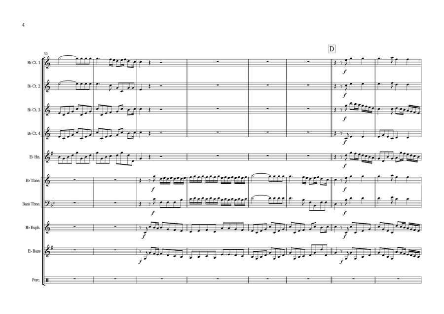 Water Music Suite No. 2 HWV349 Brass Ensemble scores gallery preview page 6