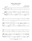 What Child Is This? (elementary student/teacher piano duet)