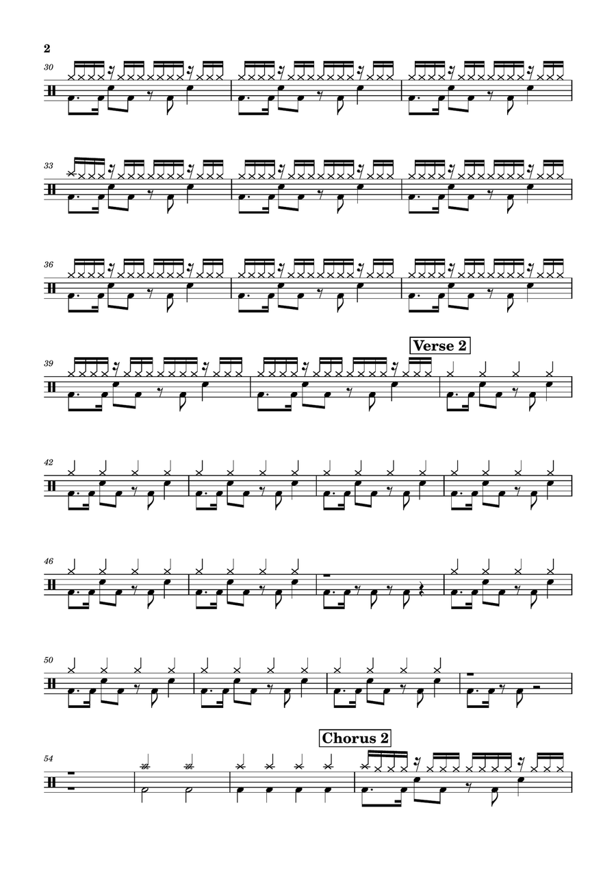 Baby Baby Drum Set scores gallery preview page 2