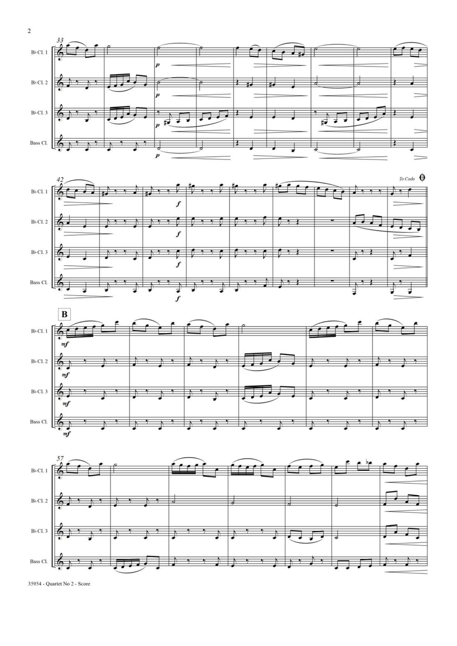 JEUX - CLARINET QUARTET JEUX - CLARINET QUARTET Clarinet Quartet scores gallery preview page 3