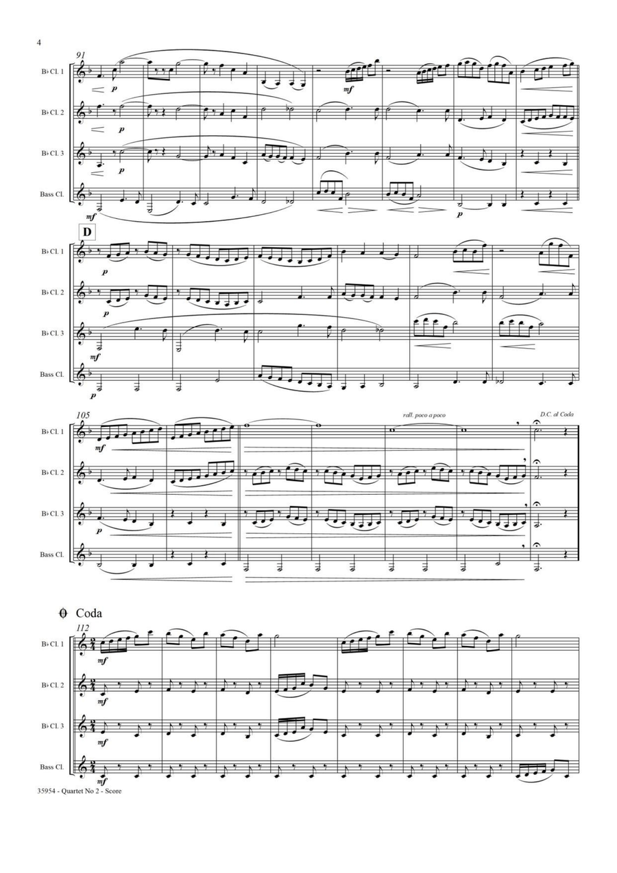 JEUX - CLARINET QUARTET JEUX - CLARINET QUARTET Clarinet Quartet scores gallery preview page 5