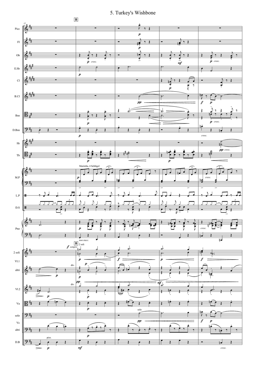 Turkey's Wishbone Turkey's Wishbone Full Orchestra scores gallery preview page 3