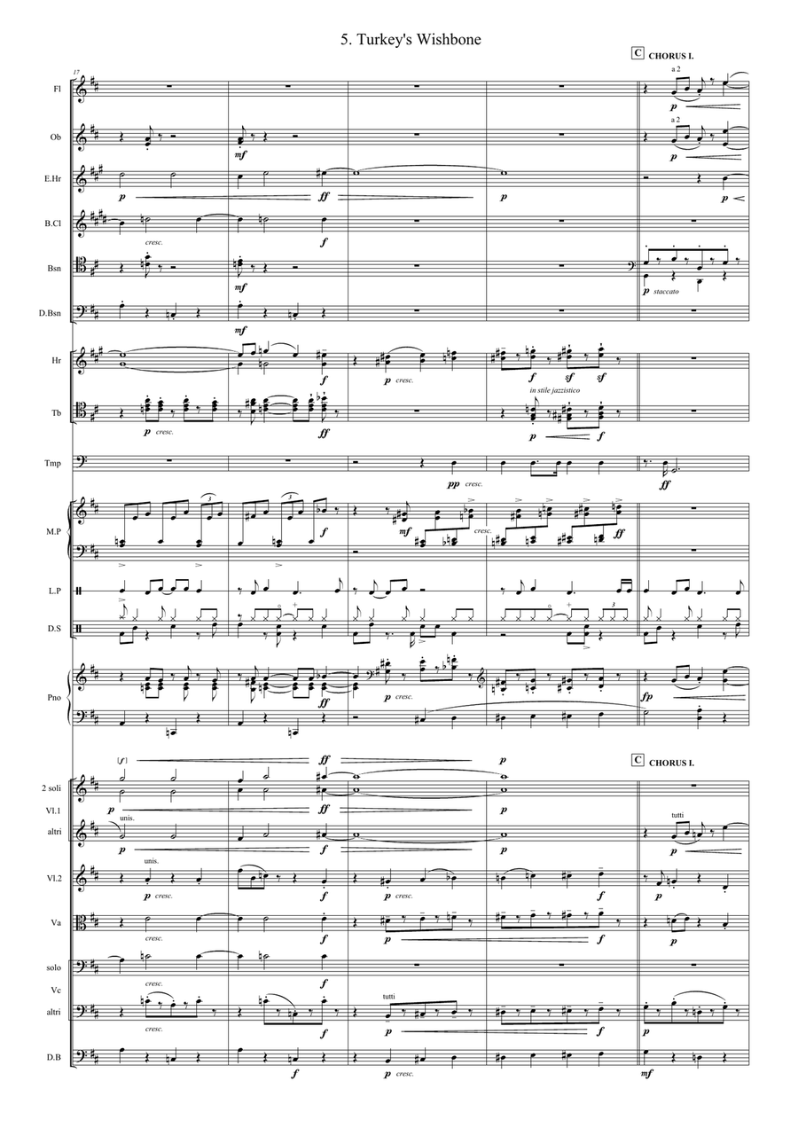 Turkey's Wishbone Turkey's Wishbone Full Orchestra scores gallery preview page 4