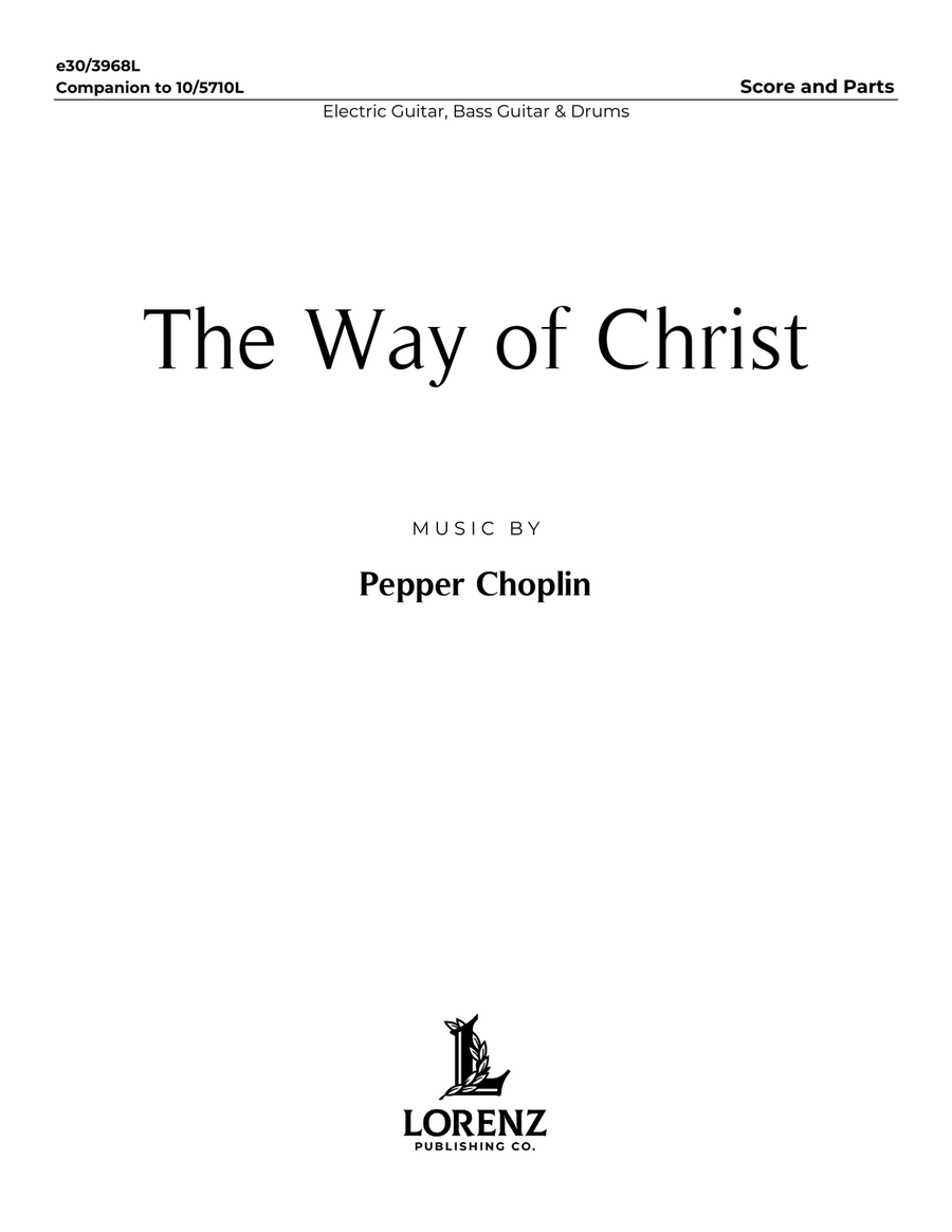 The Way of Christ - Downloadable Rhythm Section Score and Parts Rhythm Section scores gallery preview page 1