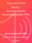 Sing Joy to the World - Downloadable Accompaniment MP3 mini preview