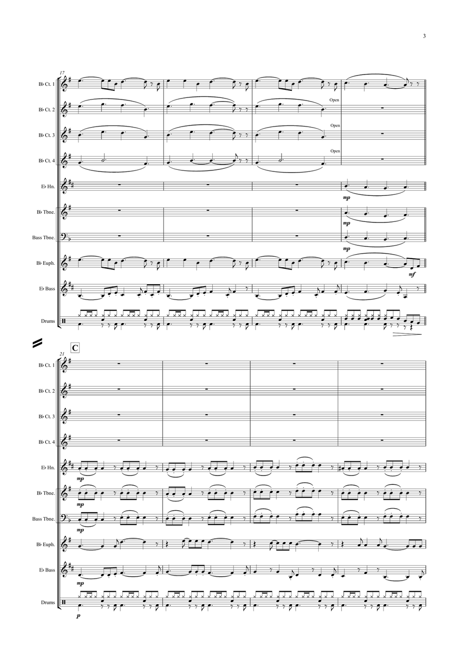 What A Wonderful World Brass Ensemble scores gallery preview page 3