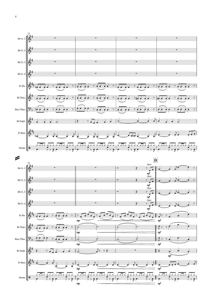 What A Wonderful World Brass Ensemble scores gallery preview page 4