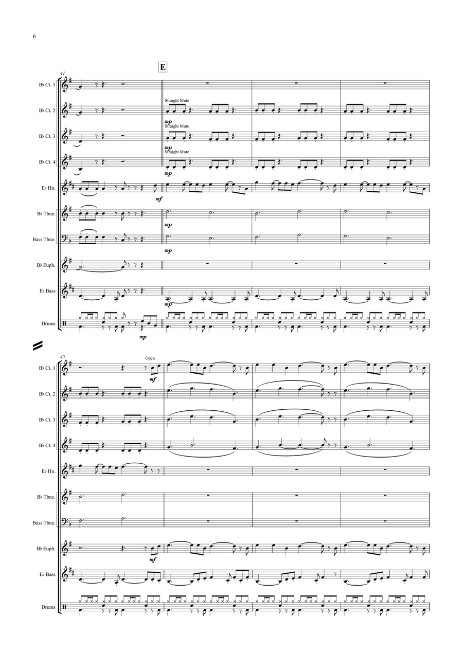 What A Wonderful World Brass Ensemble scores gallery preview page 6