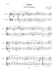 Jupiter (from The Planets) for Alto Sax Duet mini preview