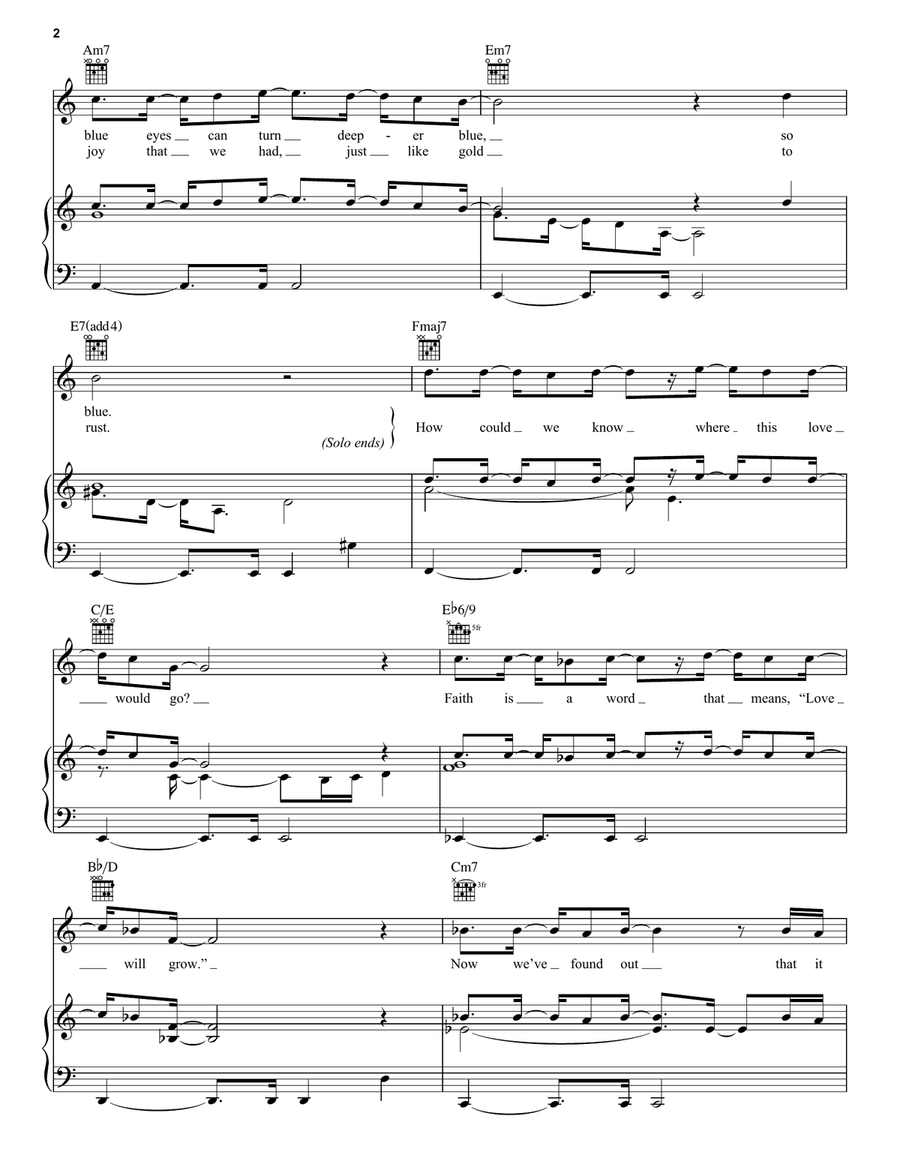 How Could We Know (feat. Judith Hill, Simon Climie & Daniel Santiago) Piano, Vocal, Guitar scores gallery preview page 2