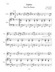 Jupiter (from The Planets) for Violin Solo with Piano Accompaniment