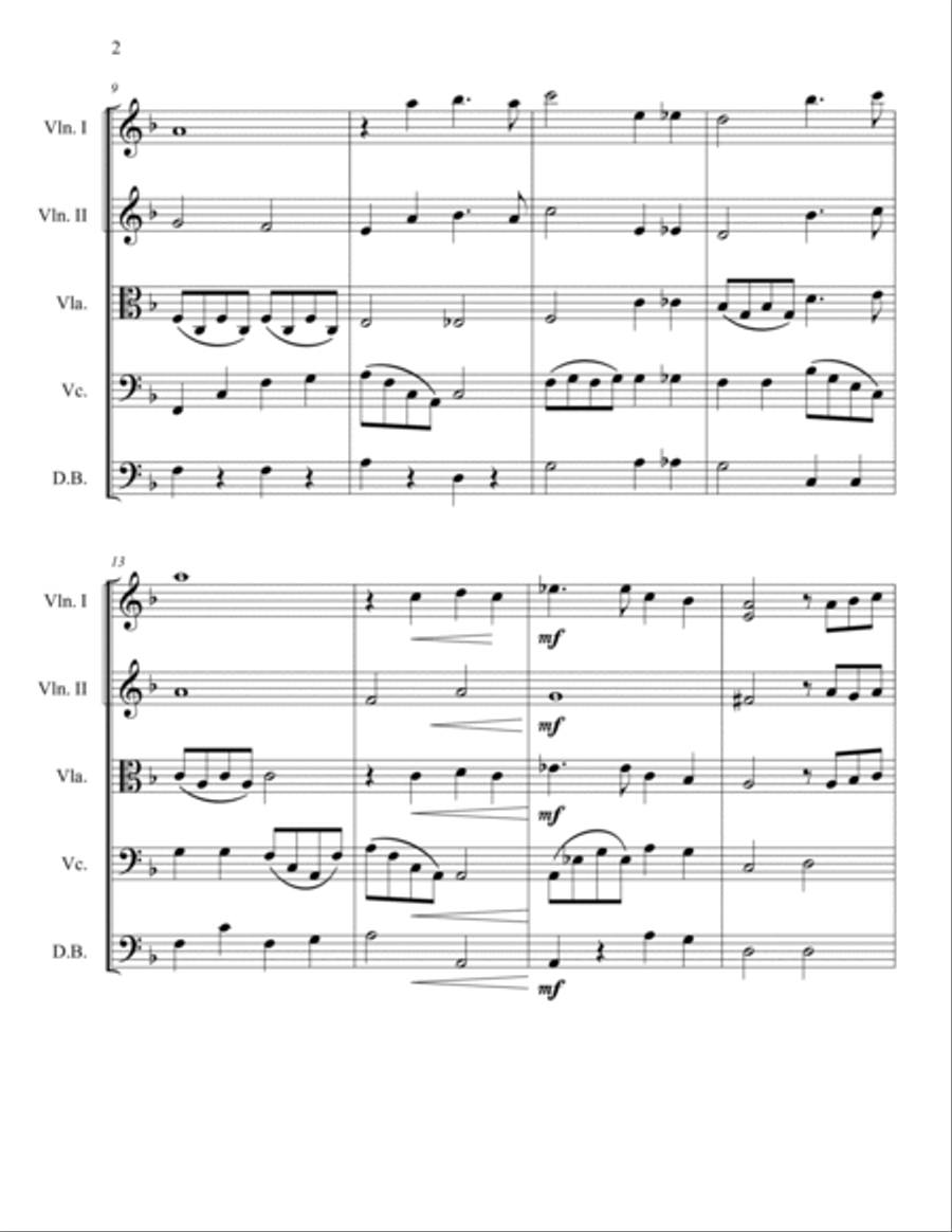 Because Of You Score and Parts - Digital Sheet Music page 2