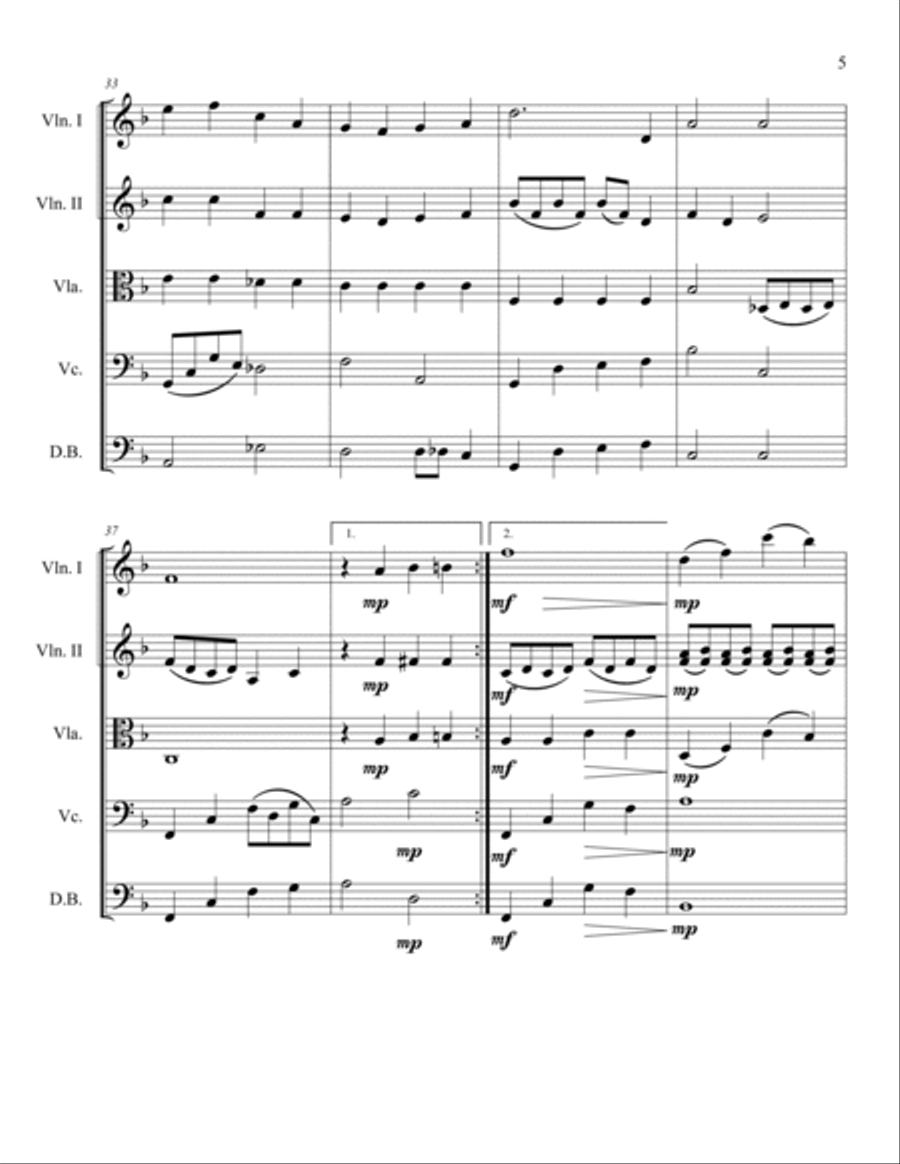 Because Of You Score and Parts - Digital Sheet Music page 5