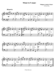 Mozart Minuet in F Major