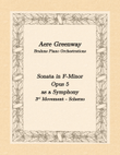 Brahms Sonata in F-minor, Opus 5, 3rd movement, as a Symphony