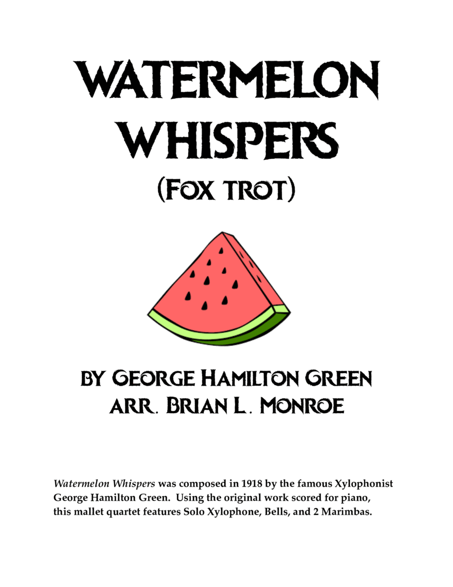 Watermelon Whispers Marimba scores gallery preview page 1