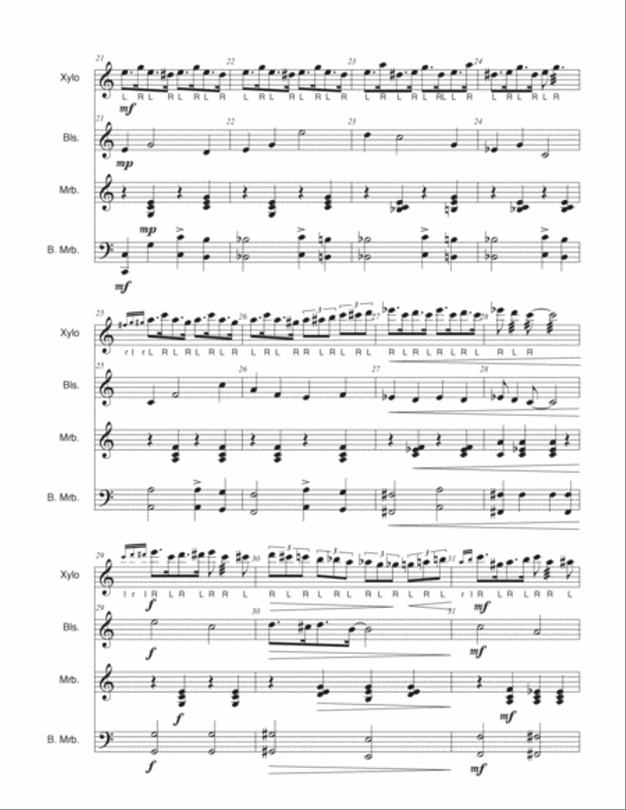 Watermelon Whispers Marimba scores gallery preview page 4