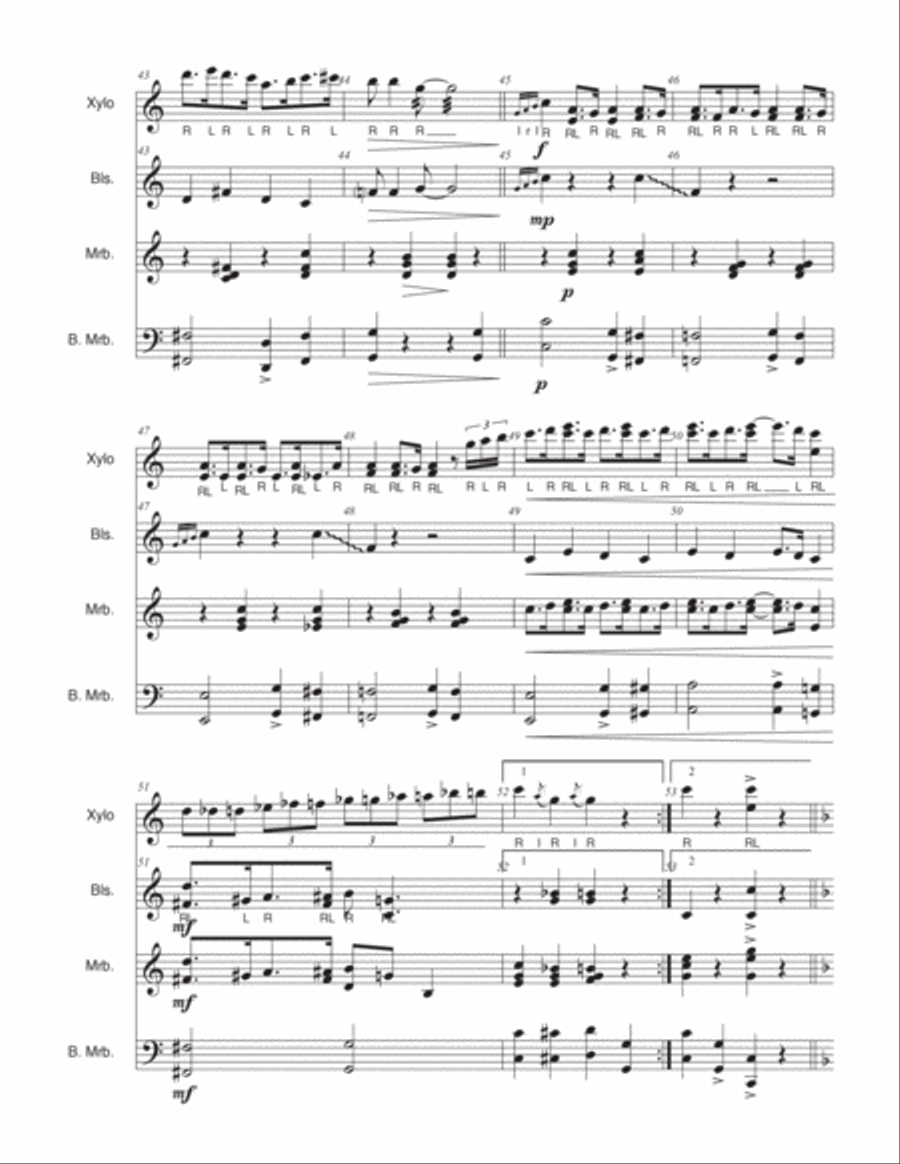 Watermelon Whispers Marimba scores gallery preview page 6