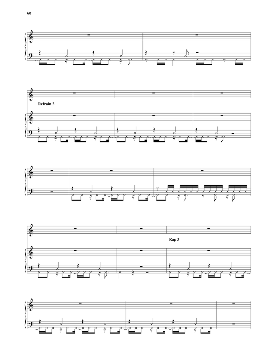 Three MC's And One DJ Three MC's And One DJ Piano, Vocal, Guitar scores gallery preview page 3