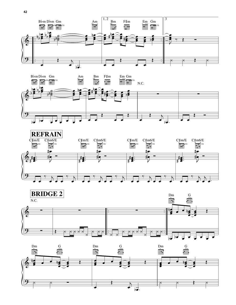 Putting Shame In Your Game Piano, Vocal, Guitar scores gallery preview page 3