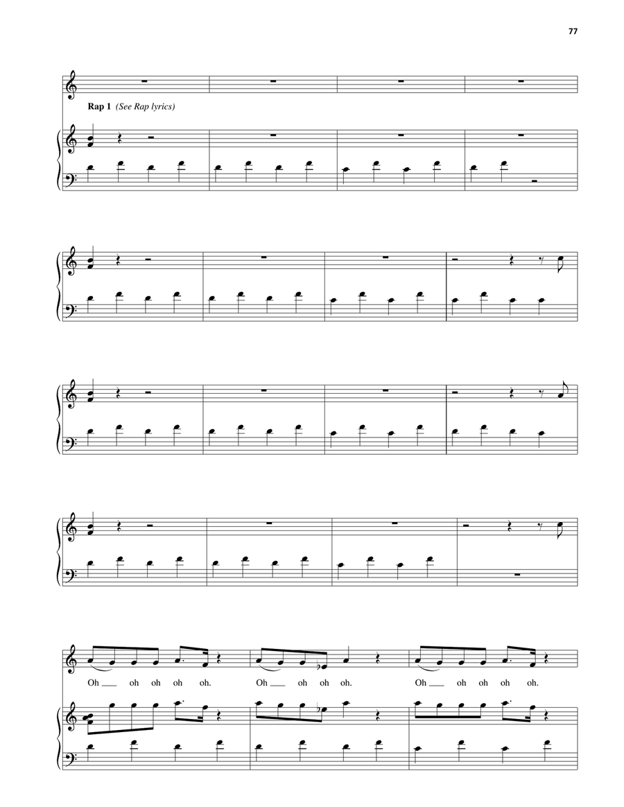 The Negotiation Limerick File Piano, Vocal, Guitar scores gallery preview page 2