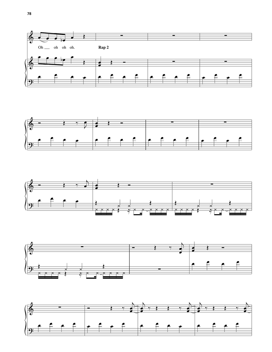 The Negotiation Limerick File Piano, Vocal, Guitar scores gallery preview page 3