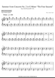 Summer from Concerto No. 2 in G Minor “The Four Seasons” (EASY PIANO) Op. 8, III. Presto (RV 315)