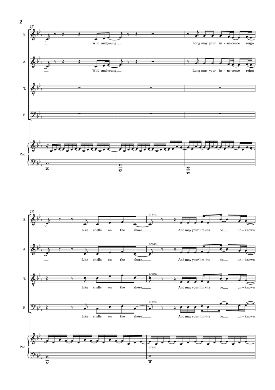 Be Still Be Still 4-Part scores gallery preview page 2