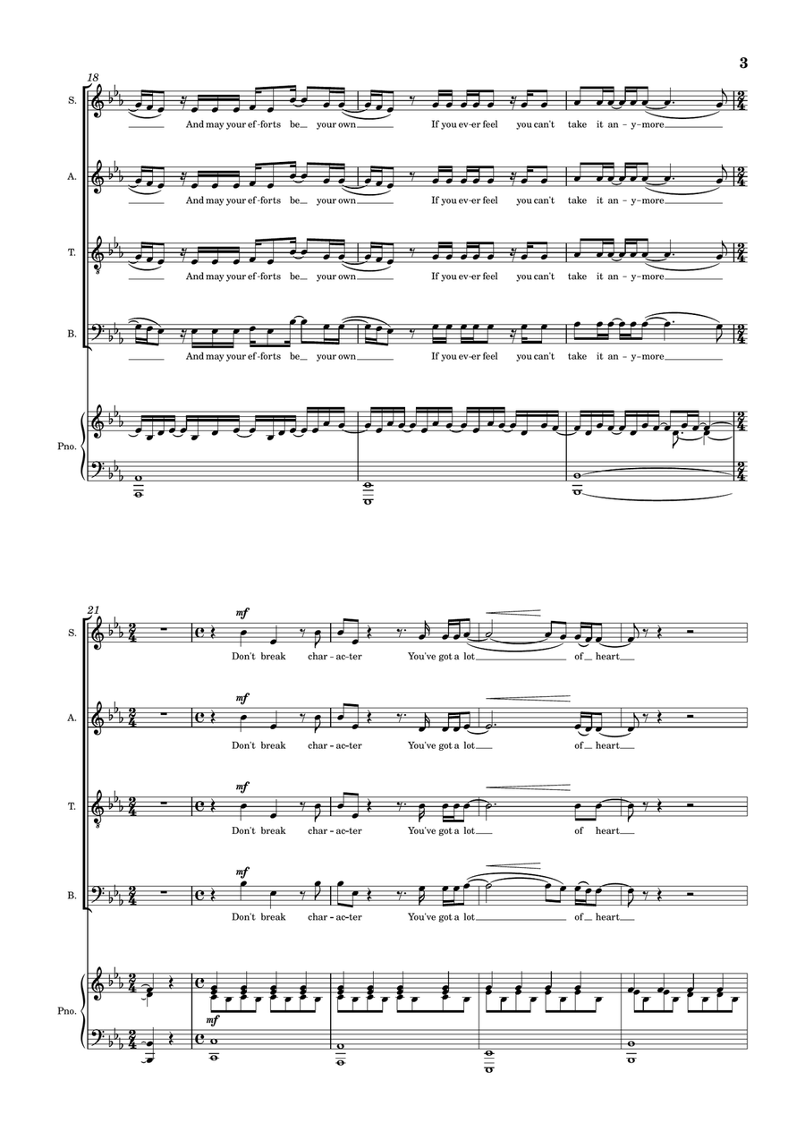 Be Still Be Still 4-Part scores gallery preview page 3