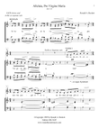 Alleluia, Pro Virgine Maria