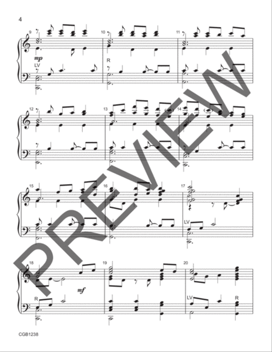 My Shepherd Will Supply My Need Handbell Choir scores gallery preview page 3