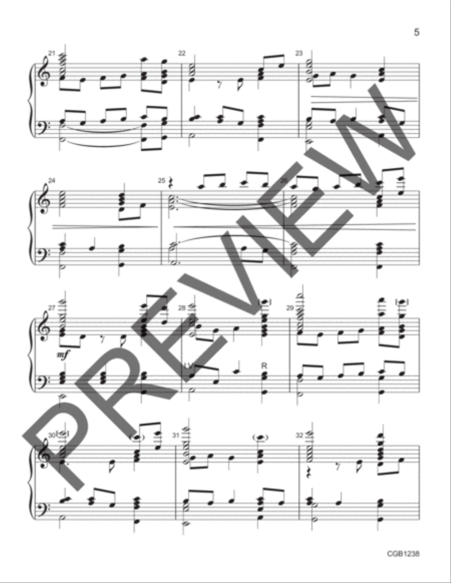 My Shepherd Will Supply My Need Handbell Choir scores gallery preview page 4
