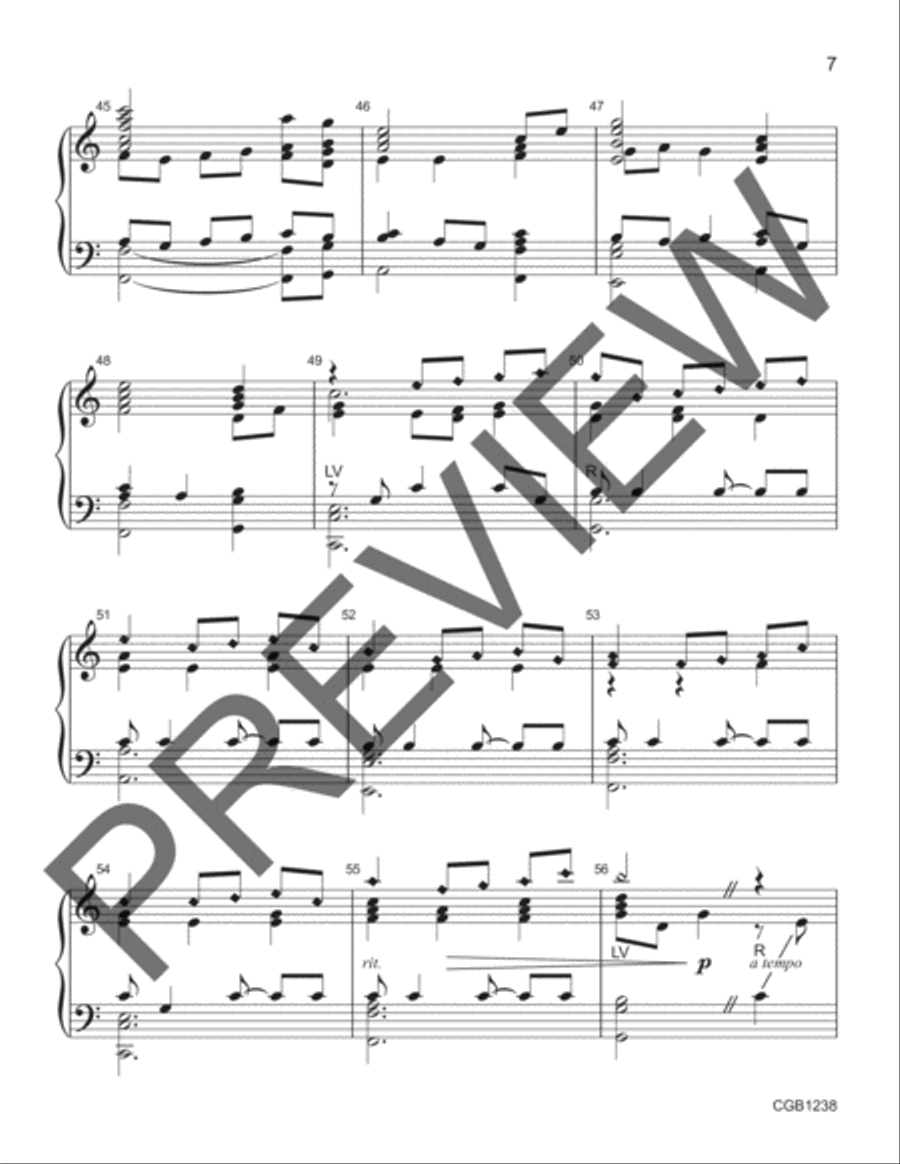 My Shepherd Will Supply My Need Handbell Choir scores gallery preview page 6