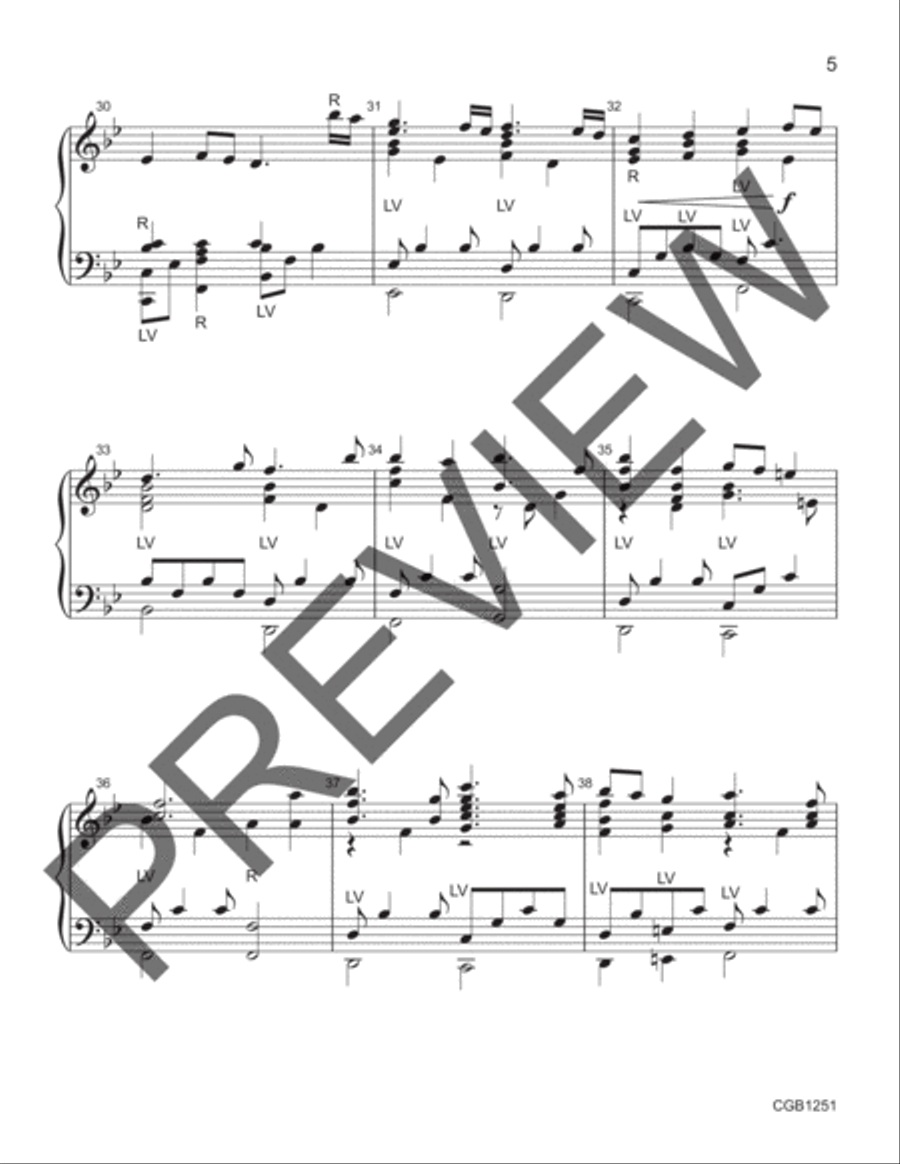O God, Our Help in Ages Past (Handbell Score) 5-Octaves scores gallery preview page 5