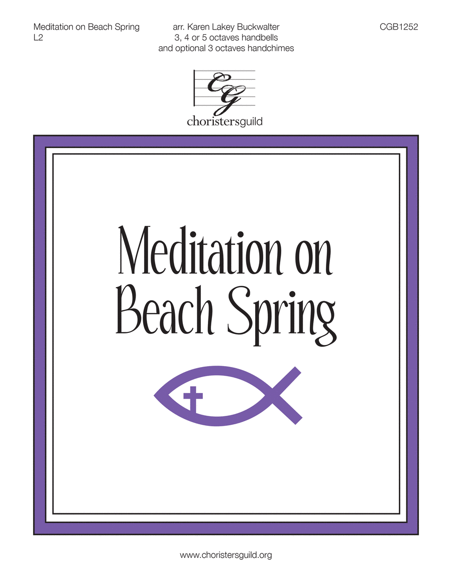 Meditation on Beach Spring 5-Octaves scores gallery preview page 1