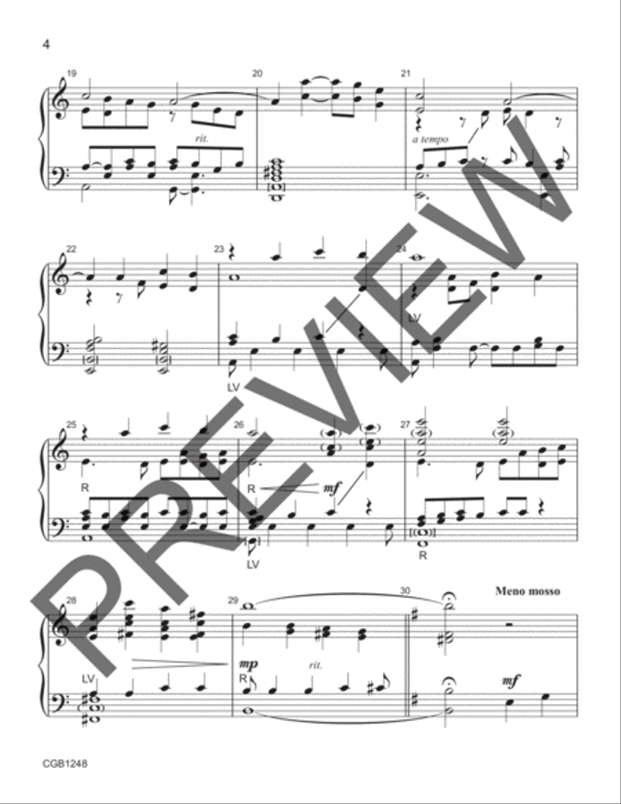 I Want Jesus to Walk with Me 6-Octaves scores gallery preview page 4