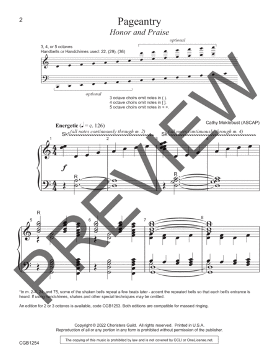Pageantry (3, 4 or 5 octaves) 5-Octaves scores gallery preview page 2