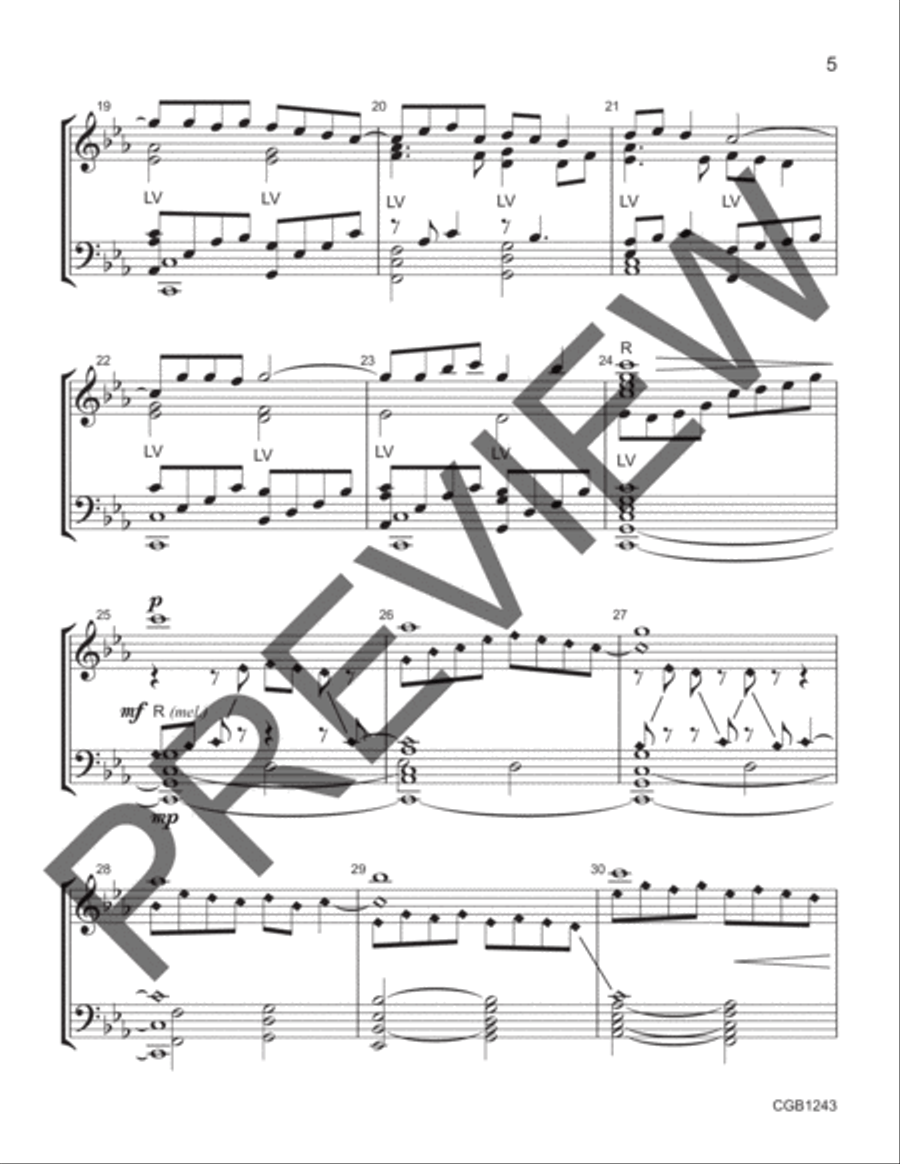 Christians to the Paschal Victim Handbell Choir scores gallery preview page 4