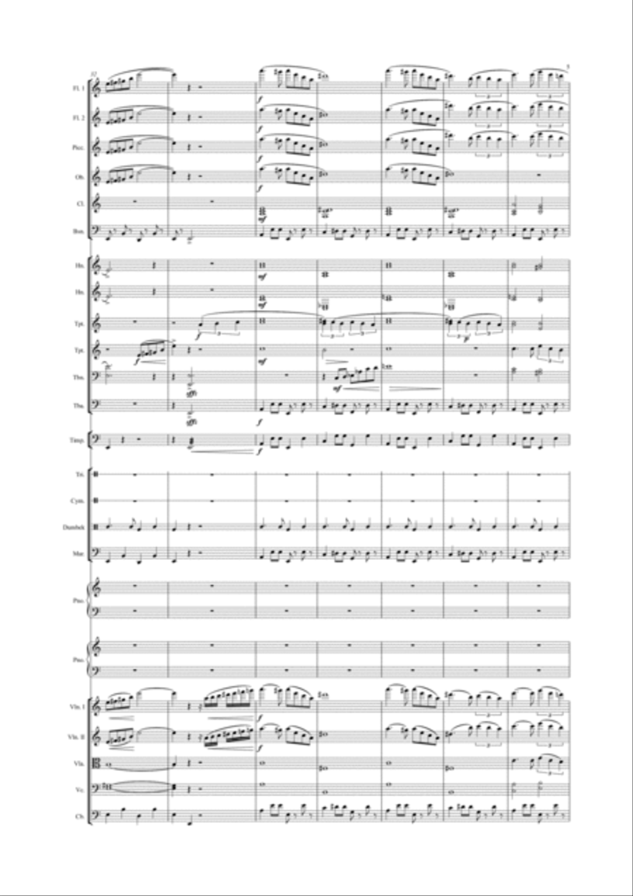 Arabian Nights Full Orchestra scores gallery preview page 5